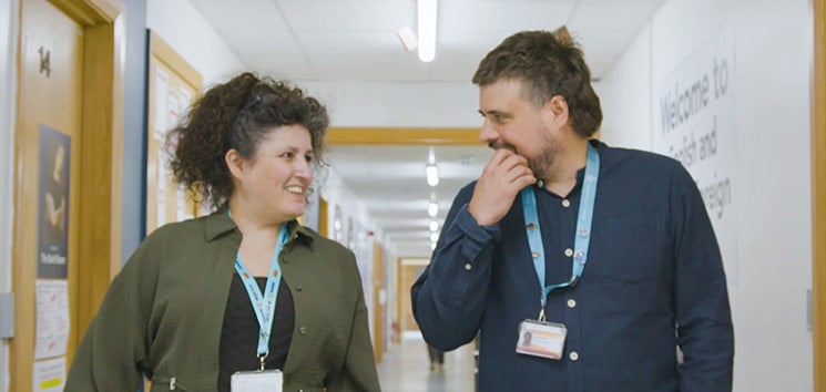 Brockenhurst school corridor teachers