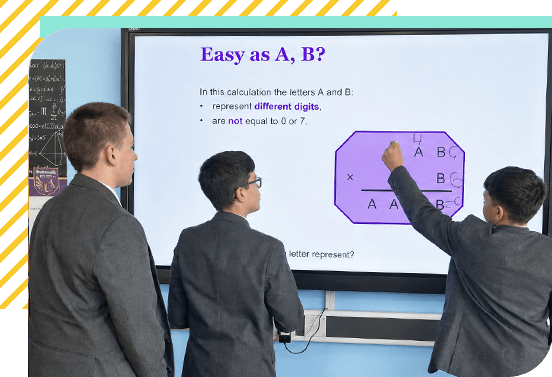 Students at whiteboard