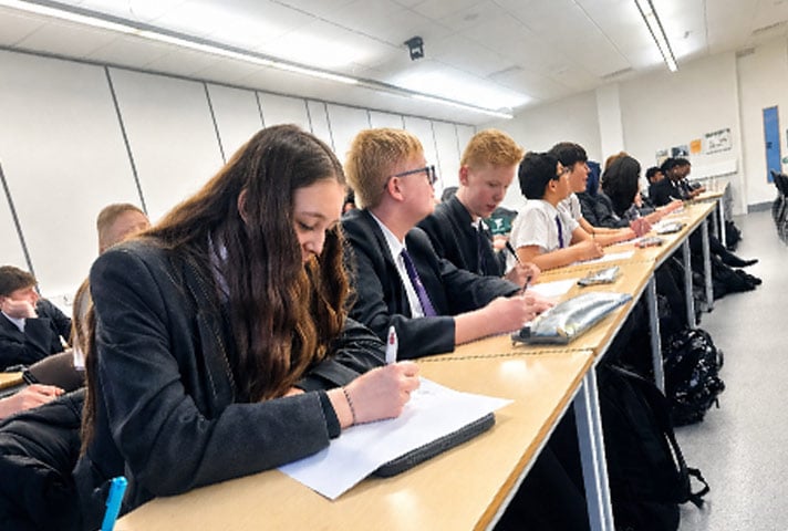 Students in class