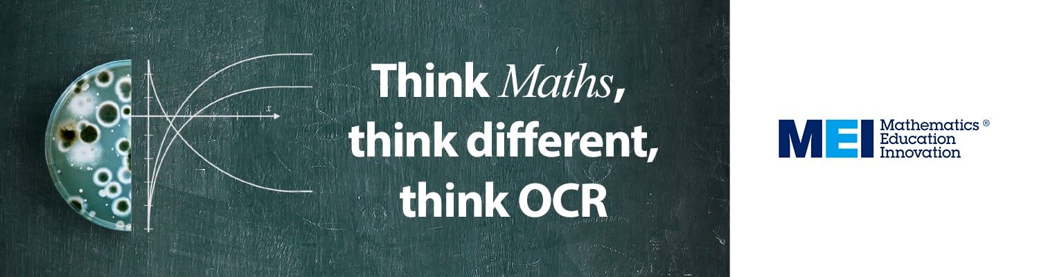 Think Maths, think different, think OCR