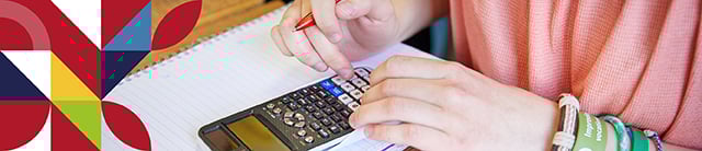 Person using a calculator