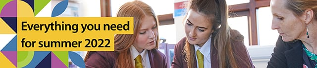 Everything you need for summer 2022 - two female students and female teacher