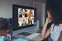 teachers in a webinar