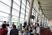 Conference - group of teachers talking