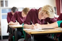 students taking exams