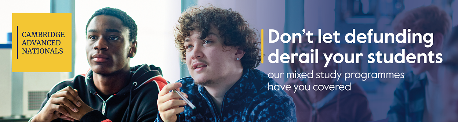 Two FE college students in a classroom Two FE college students in a classroom