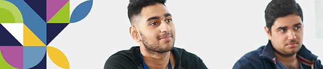 OCR weekly roundup banner image of two students