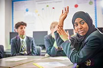 Students in a classroom
