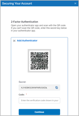 Example of 2FA on device